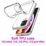 * Premium High Quality Soft TPU Clear Transparent Shockproof Bumper Slim Case iphone 12-Mini, 12, 12-Pro, 12-Pro-Max