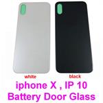 for iPhone X , iphone 10 , IPX , IP10,  Back glass Battery Door Rear Cover housing Glass with Adhesive ( Unbranded )